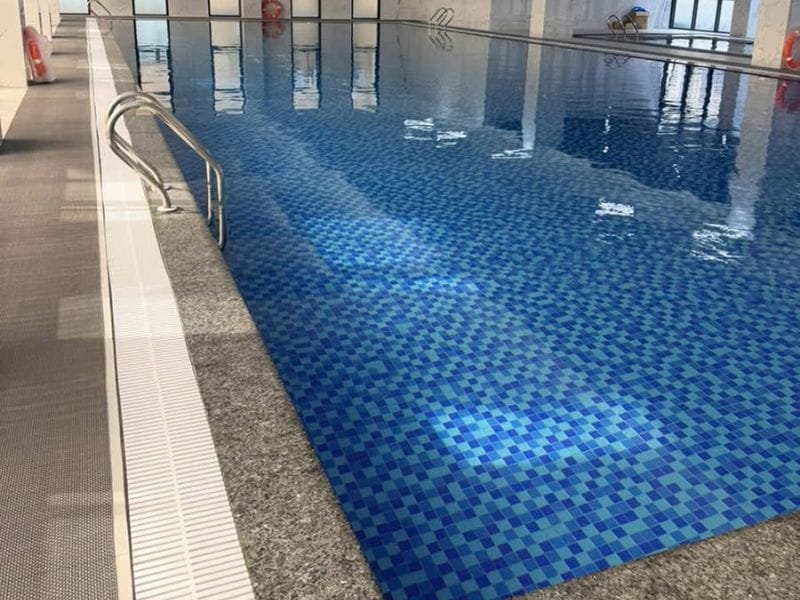 Hoabico bàn giao công trình thi công bể bơi trong nhà tại KĐT The Manor