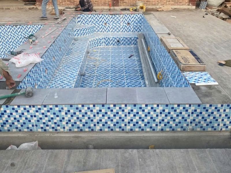 Hoabico thi công công trình lắp đặt thiết bị bể bơi tại Cát Bà