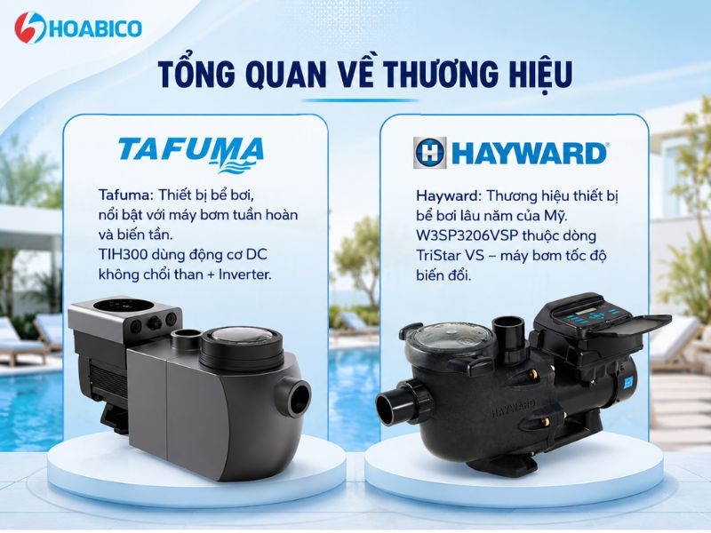 So sánh máy bơm Tafuma TIH300 với Hayward W3SP3206VSP