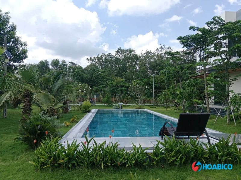 Công trình bể bơi biệt thự sân vườn tại Thọ Xuân, Thanh Hóa